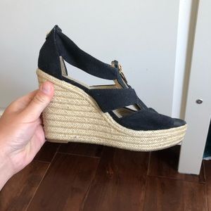 Black Michael Kors Wedges